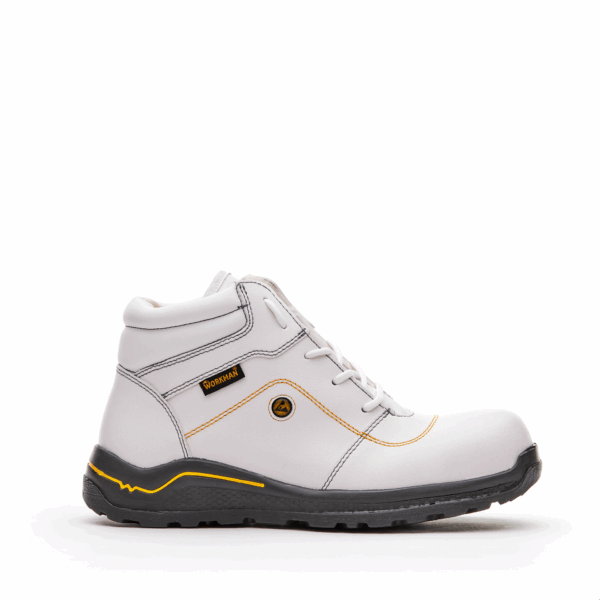 Calzado de Seguridad Borceguí Antiestático ESD 192 Blanco