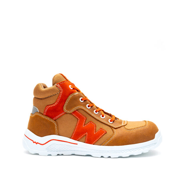 Tenis de Seguridad Borceguí 310 Café Naranja