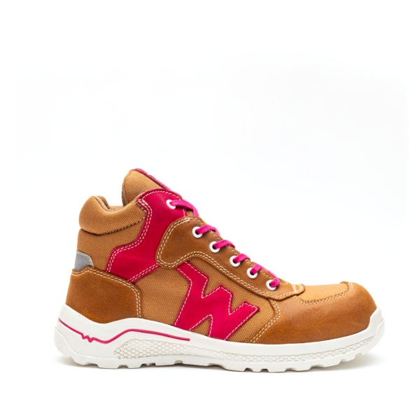 Tenis de Seguridad Borceguí 310 Café - Rosa