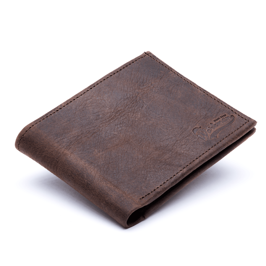 Cartera de Piel Café Modelo Clásico