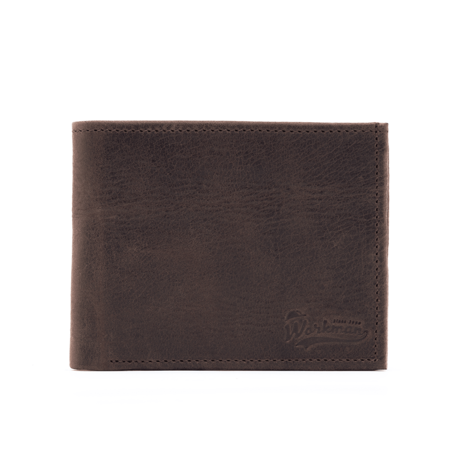 Cartera de Piel Café Modelo Clásico - Imagen 4