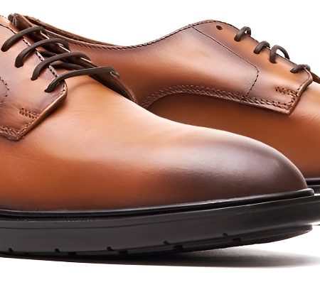Zapato Ejecutivo De Seguridad Miel Henry Con Punta De Acero